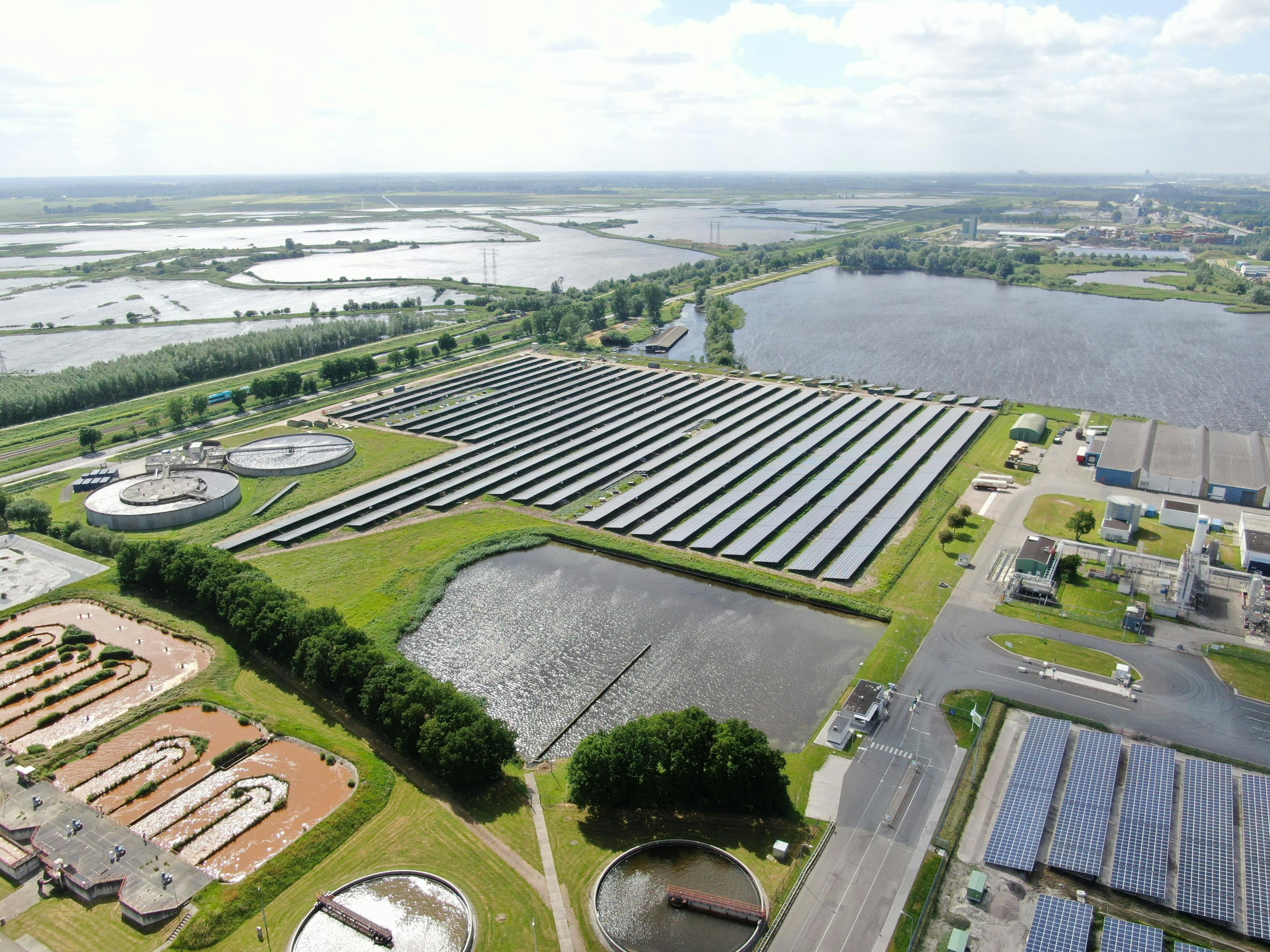 Foxhol freefield project in the Netherlands, taken by drone