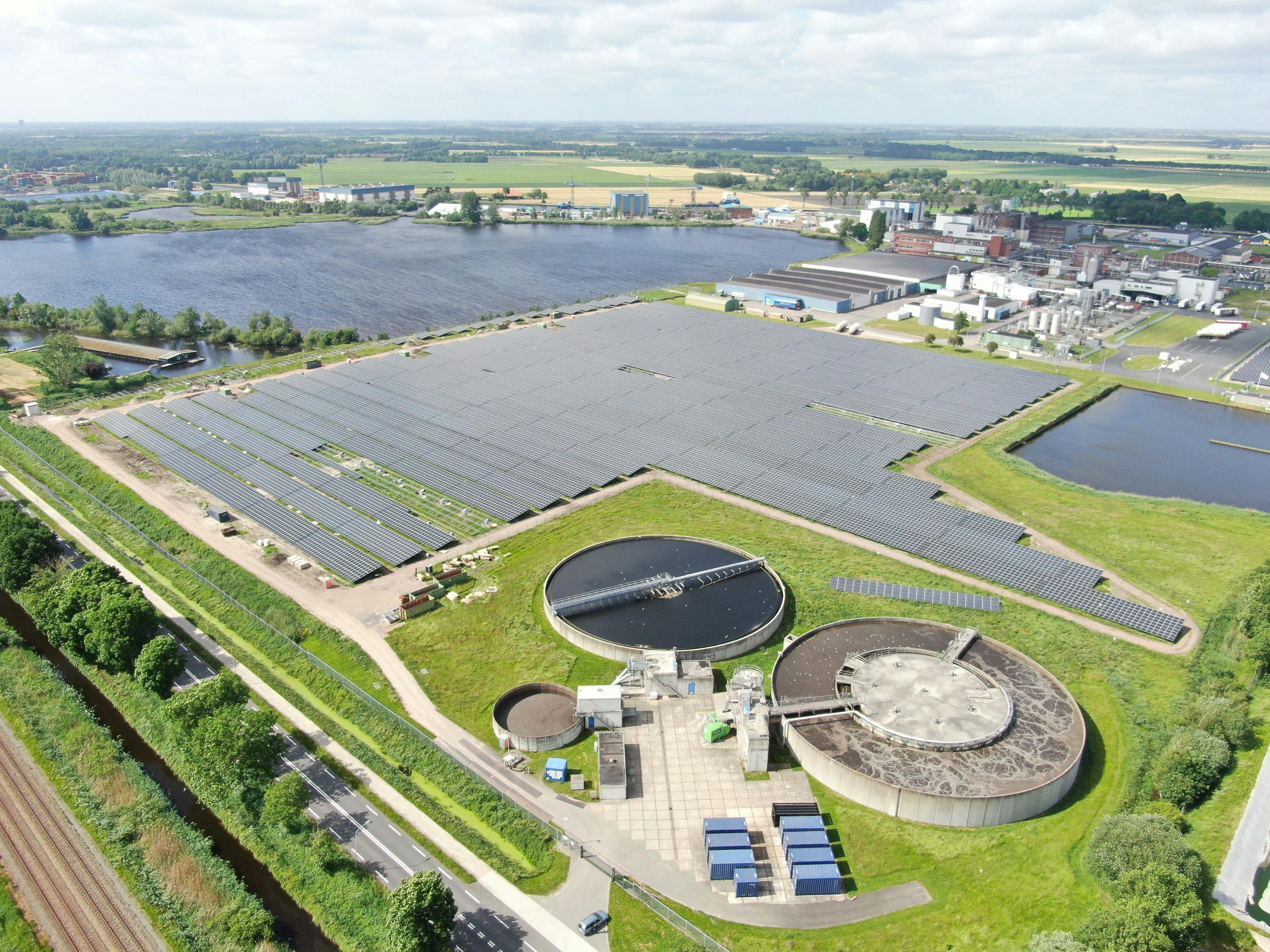Foxhol freefield project in the Netherlands, taken by drone