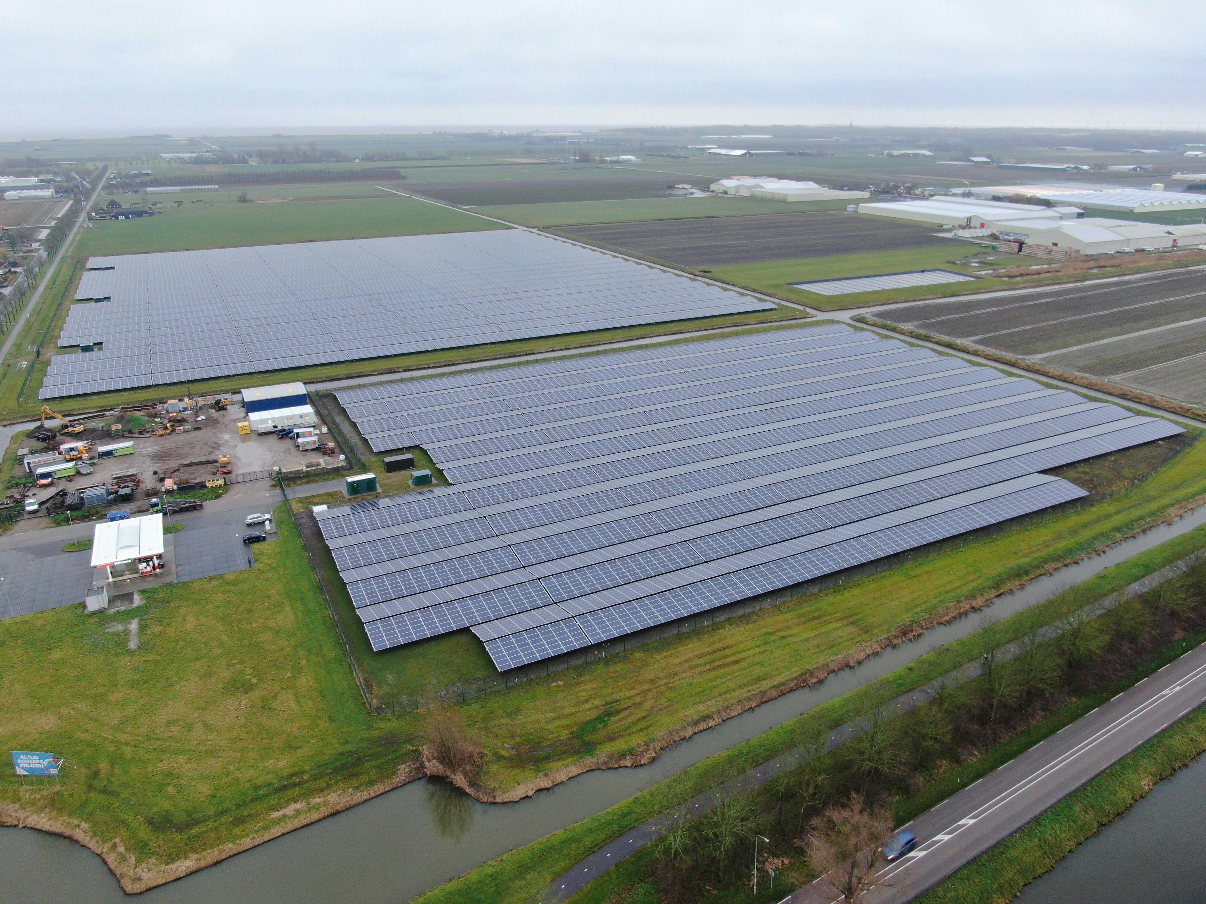 Andijk freefield project in the Netherlands taken by drone