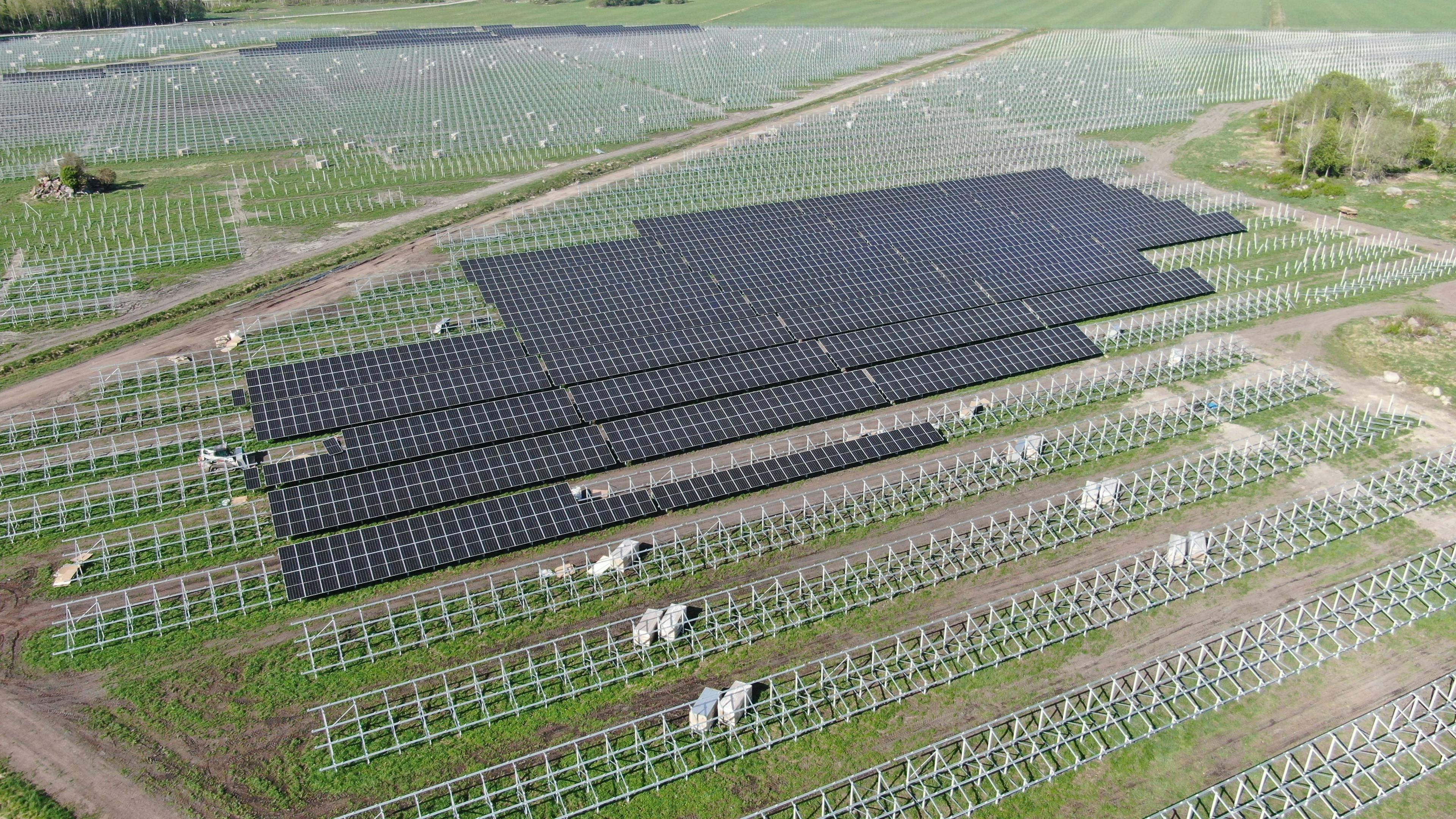Construction has begun on a 64-megawatt utility-scale PV plant in Sweden